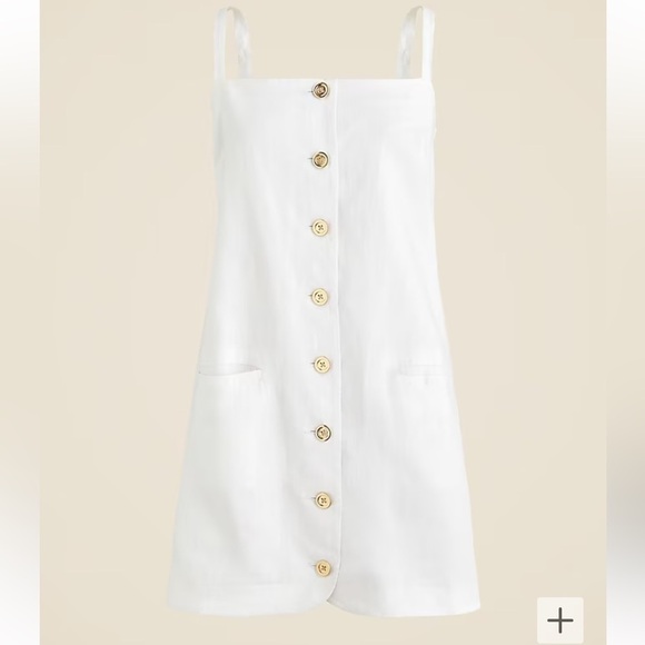 J. Crew Dresses & Skirts - NWT! J.Crew Claudia Dress in linen. Item CC077. Size Medium